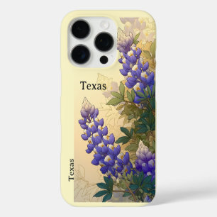 Coques iPhone 16 Pro Étiquette de bagage Texas Bluebonnet
