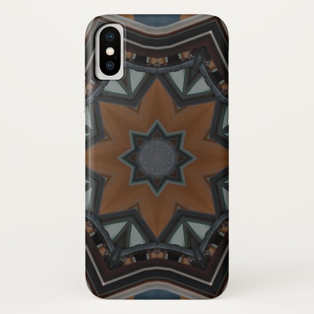 Coques Case-Mate iPhone Étoile Brown Kaleidoscope (Dos)