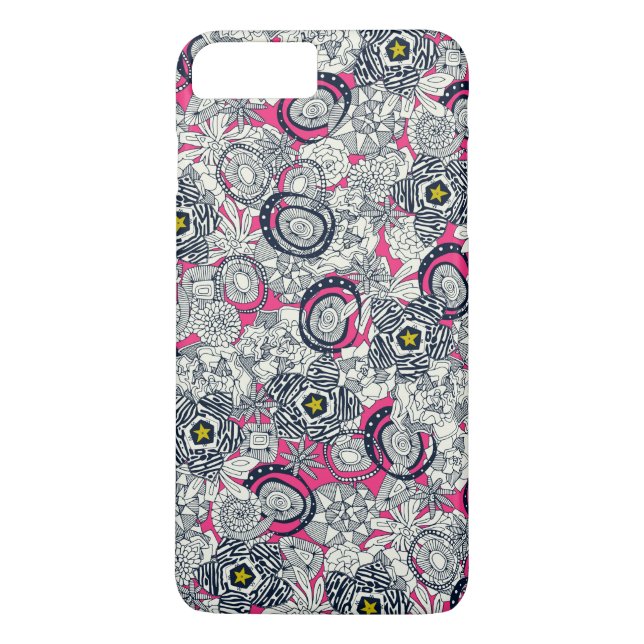 Coques Case-Mate iPhone étoile succulente de chartreuse rose (Dos)