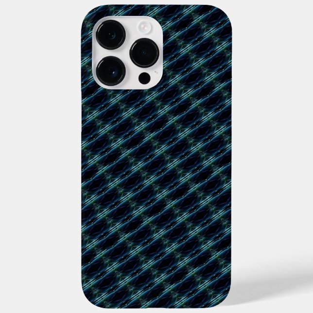 Coques Case-Mate iPhone Etoiles arc-en-ciel bleu vert, Motif Artdeco (Verso)