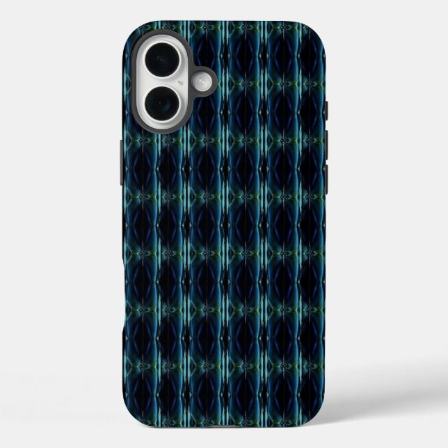 Coques Case-Mate iPhone Etoiles arc-en-ciel bleu vert, Motif Artdeco (Verso)