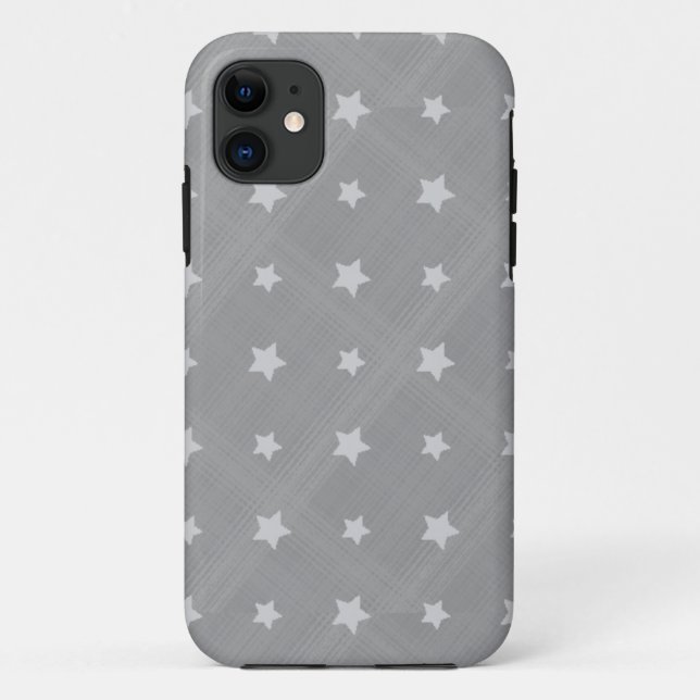 Coques Case-Mate iPhone Étoiles arrière - plans avec motif textile (Dos)