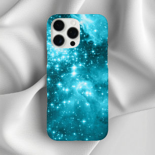Coques iPhone 16 Pro Max Etoiles colorées Aqua