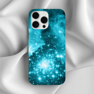 Coques iPhone 16 Pro Max Etoiles colorées Aqua