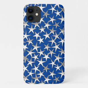 Case-Mate iPhone Case Étoiles d'argent sur bleu cobalt