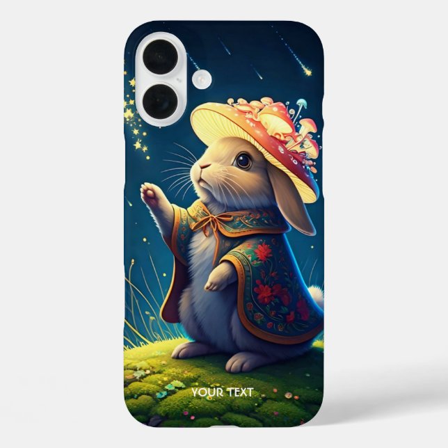 Coques Case-Mate iPhone Étoiles de champignons de lapin mignon Imaginaire (Verso)