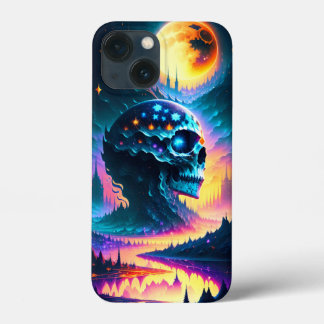 Case-Mate iPhone Case étoiles du crâne lune ciel d'eau rivière montagnes