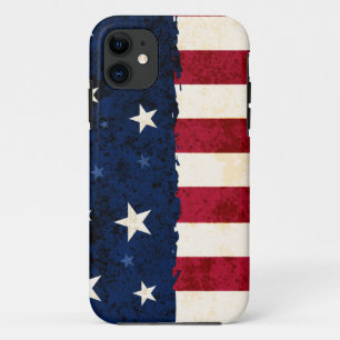 Coque iPhone 11 Étoiles et rayures patriotiques