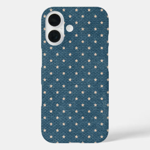 Coques iPhone 16 Étoiles Éteintes Sur Fond Bleu