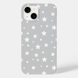 Coques Pour iPhone Étoiles gris mignonnes