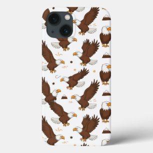 Case-Mate iPhone Case "Étoiles, rayures et aigles en flammes"