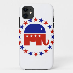 Coque Case-Mate Pour iPhone Étoiles républicaines fières de cercle
