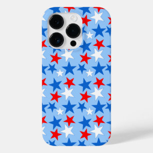 Coques Pour iPhone Étoiles Rouge Blanc & Bleu