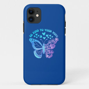 Case-Mate iPhone Case ÊTRE GENTIL À VOTRE ESPRIT papillon, santé mentale
