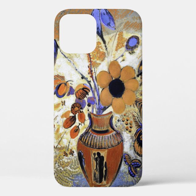 Coques Case-Mate iPhone Etruscan vase with Flowers, Redon (Verso)