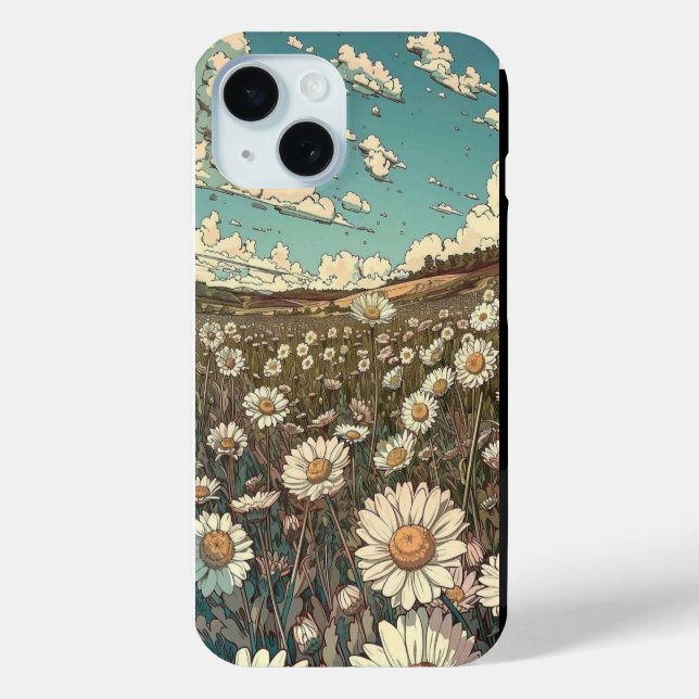 Coques Case-Mate iPhone "Étui de téléphone Daisy Field" (Verso)
