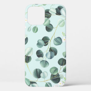 Case-Mate iPhone Case Eucalyptus Bliss : Motif d'aquarelle turquoise.