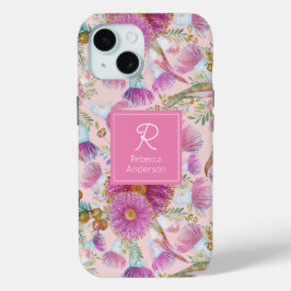 Coques iPhone 16 Pro Max Eucalyptus Et Fleurs Roses