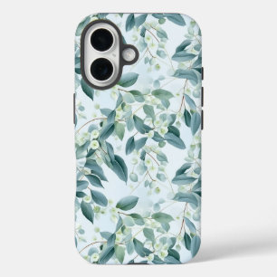 Coques iPhone 16 Eucalyptus Vert Sage Doux Aquarelle