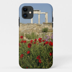 Coque iPhone 11 Europe, Grèce, Cyclades, Délos. Ruines de colonnes