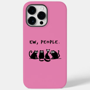 Coque Pour Pour iPhone 14 Pro Max Ew Les Gens Drôles Chats Noirs Miaou