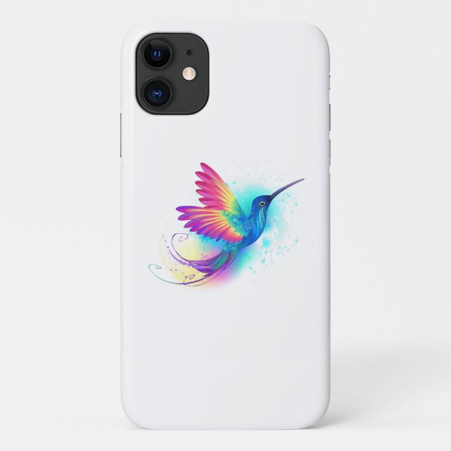 Coques Case-Mate iPhone Exotic Rainbow Hummingbird (Dos)