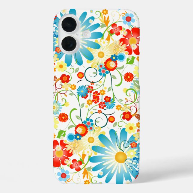 Coques Case-Mate iPhone Explosion florale de couleur (Verso)
