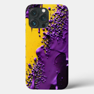 Case-Mate iPhone Case Explosion texturée violet noir jaune