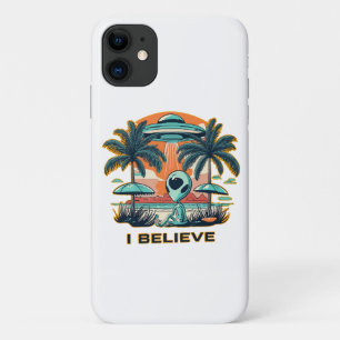 Case-Mate iPhone Case extraterrestre avec OVNI JE CROIS