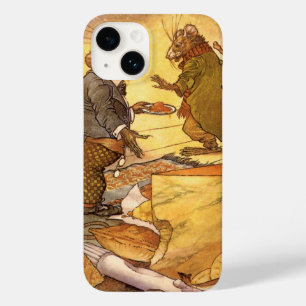 Coque Pour iPhone 14 Fable d'Esope vintage, Souris de campagne, Souris