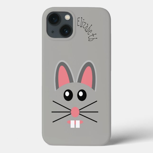Coques Case-Mate iPhone Face de souris mignonne personnalisable (Verso)