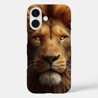 Coques iPhone 16 Face lion iPhone 16 case