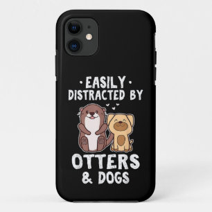 Case-Mate iPhone Case Facilement Distrait Par Les Loutres Et Les Chiens 