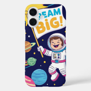Coques iPhone 16 Faire de grands rêves avec un enfant astronaute