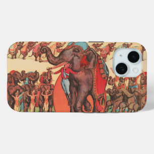 Coque Pour iPhone 15 Faire Des Éléphants Avec Des Femmes Et Des Formate