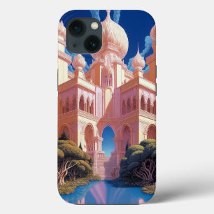 Case-Mate iPhone Case Fairy Tale Castle Rose White Gold Imaginaire Art