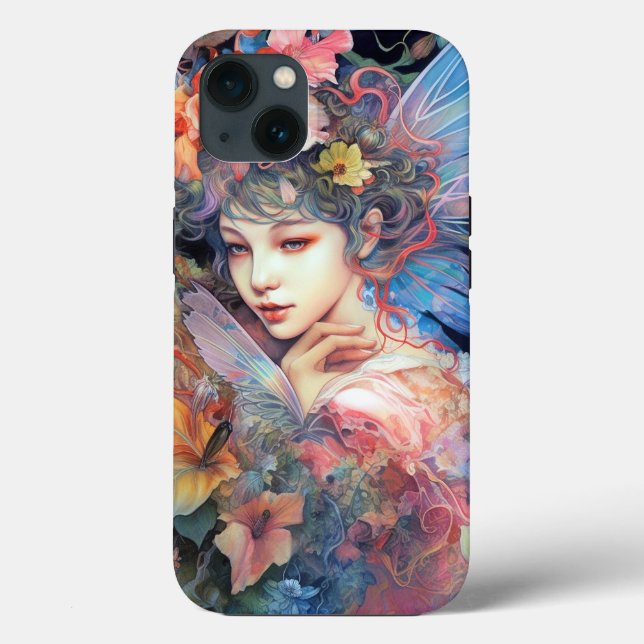 Coques Case-Mate iPhone Fairy Woman in Flowers Imaginaire Art (Verso)