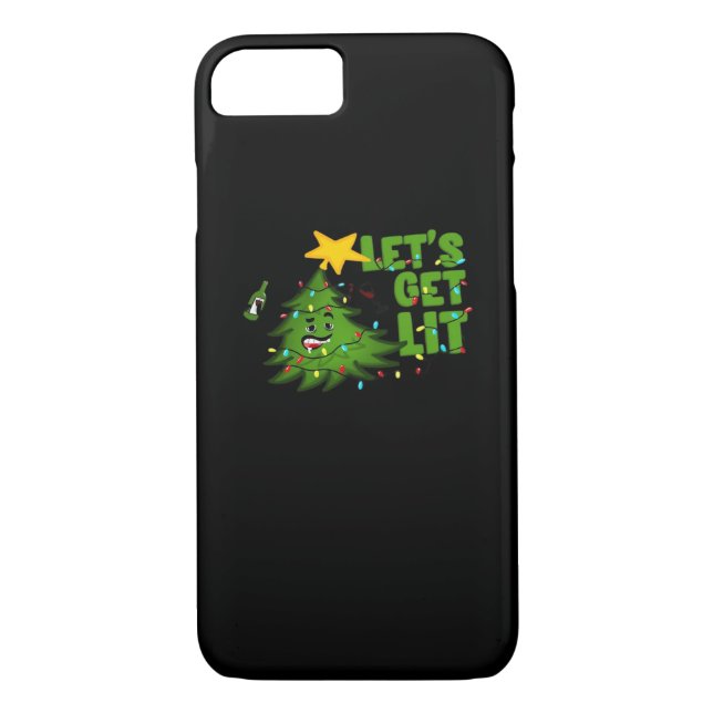 Coques Case-Mate iPhone Faisons-nous Lit Tipsy sapin de Noël Drôle Essenti (Dos)