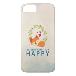 Case-Mate iPhone Case Faites ce qui vous rend heureux Renard dormant ave