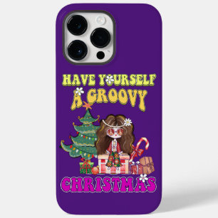 Coque Pour Pour iPhone 14 Pro Max FAITES-VOUS UN SUPER CHRISTMAS drôle style 70's
