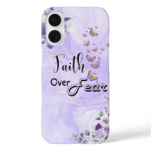 Faith Over Fear - Inspirational Bible Verse iPhone