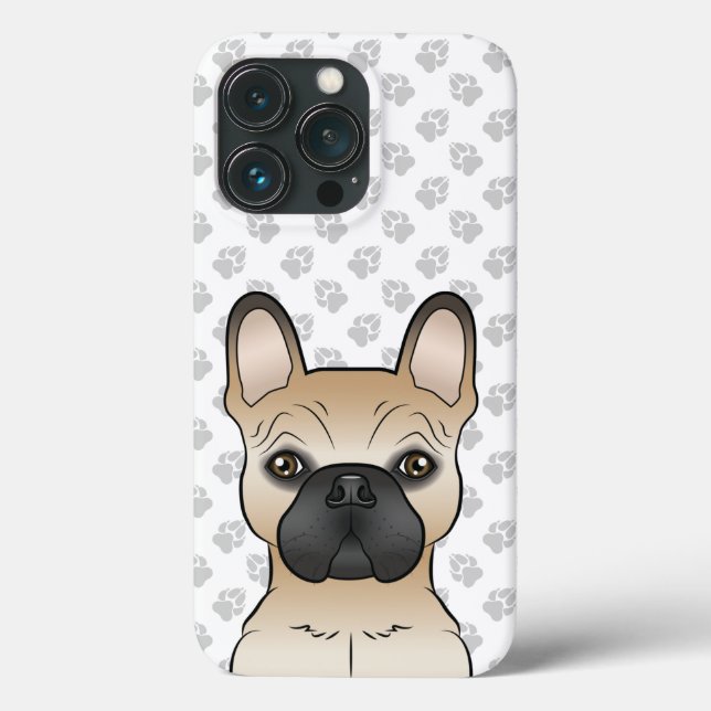 Coques Case-Mate iPhone Faits Avec Masque Noir Français Chien-Chien-Chien- (Verso)