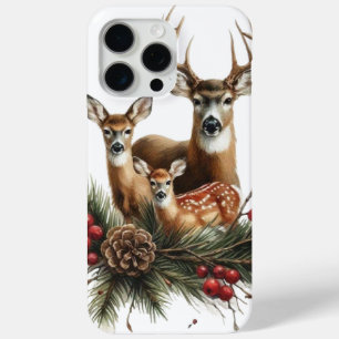 Coque iPhone 15 Pro Max Famille de cerfs