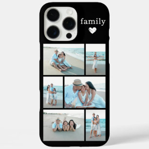 Coques iPhone 16 Pro Max Famille Moderne 6 Photo Noir