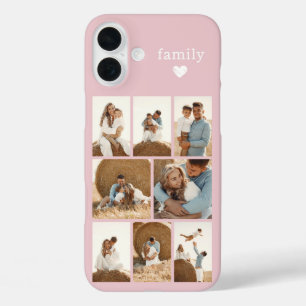 Coques iPhone 16 Plus Famille Moderne 8 Rose Pâle Photo