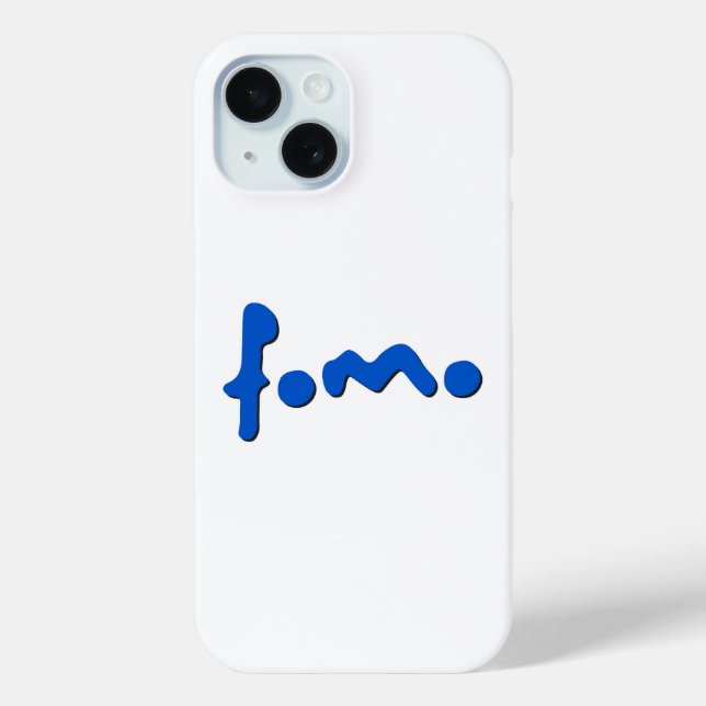 Coques Case-Mate iPhone Famo Minimal Blue Script IPhone Case (Verso)
