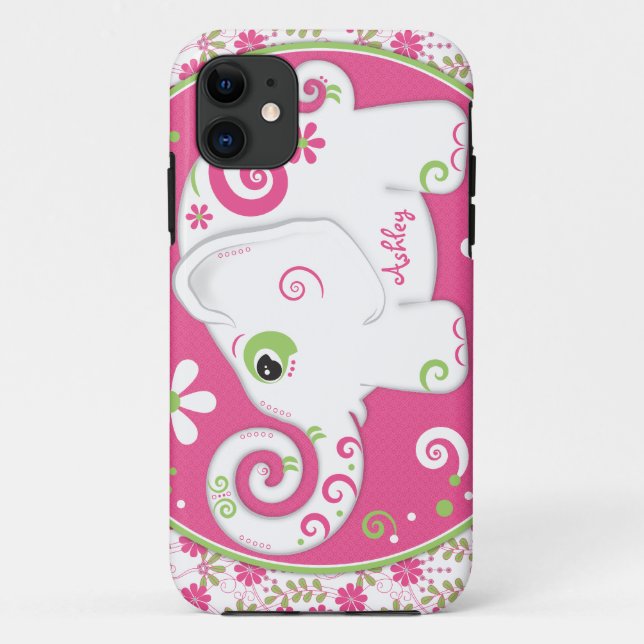 Coques Case-Mate iPhone Fancy Elephant Floral (Dos)