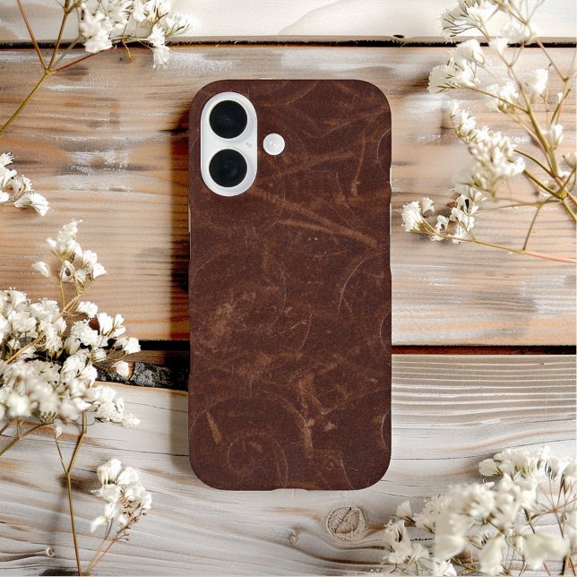 Coques Case-Mate iPhone Fantastique Brown Faux cuir (Créateur téléchargé)