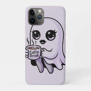 Case-Mate iPhone Case Fantôme de dessin animé Kawaii avec bas résille