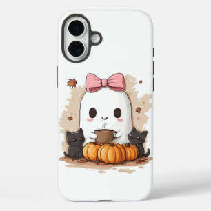 Coques iPhone 16 Plus Fantôme Kawaii
